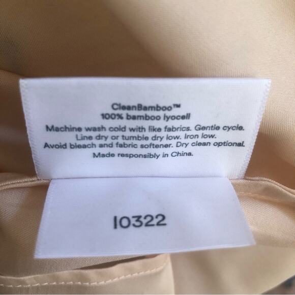 Ettitude NIB Silky Soft CleanBamboo™ Sateen Cami Oat Peachy Cream Large - Picture 15 of 16